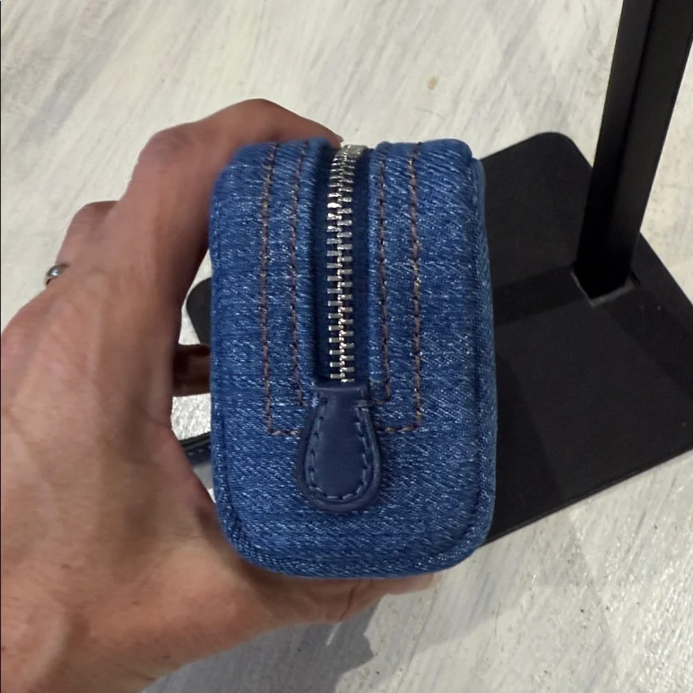 Coach Denim Blue Wristlet